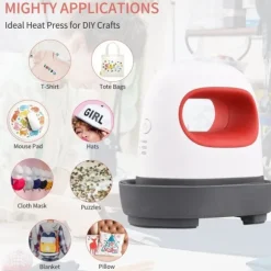 Mini Heat Press Machine TShirt Printing Easy Heating Transfer Press Iron Machines