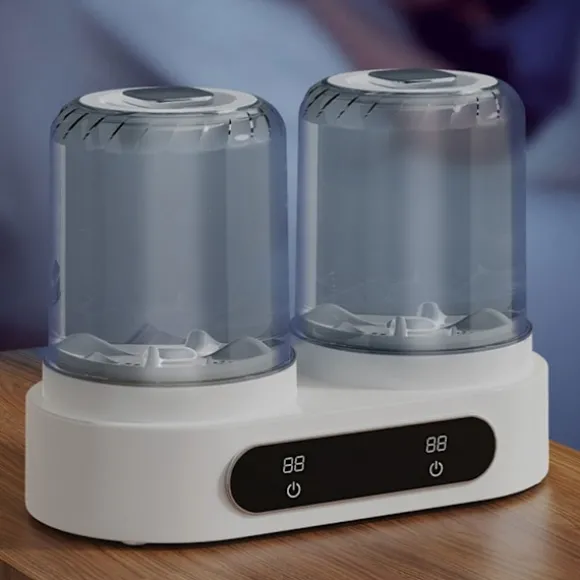 Mini Portabel Tvättmaskin med Dubbla Kar för Underkläder Strumpor Hinktvätt