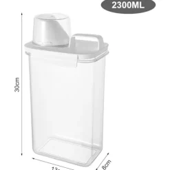 2300ML Förvaring för tvättmedel, Tvättmedelsbehållare Dosering Boll Flytande Tvättmedel