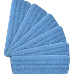 Mop Pads, 6 stycken Mikrofiber Rengöringsdynor Blå