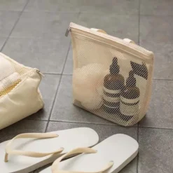 Nät Duschsäck Toalettväska KHAKI khaki