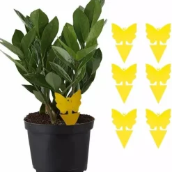 100-pack - Flugfälla / Flugfälla / Myggfångare - Fångar flugor Yellow Gul