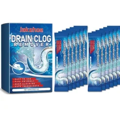 12-pack Avloppsrengöringspulver - Kraftfull, miljövänlig lösning för att rensa kök och badrum