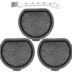 4-pack Borstar och Tvättsbara Motorfilter för Qx9-1-50ib Askqx9 Filter Dammsugare Delar Tillbehör