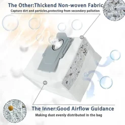 12-pack dammpåsar för Roborock Q7 Max / Q7 Max+ / Q7 Max Plus