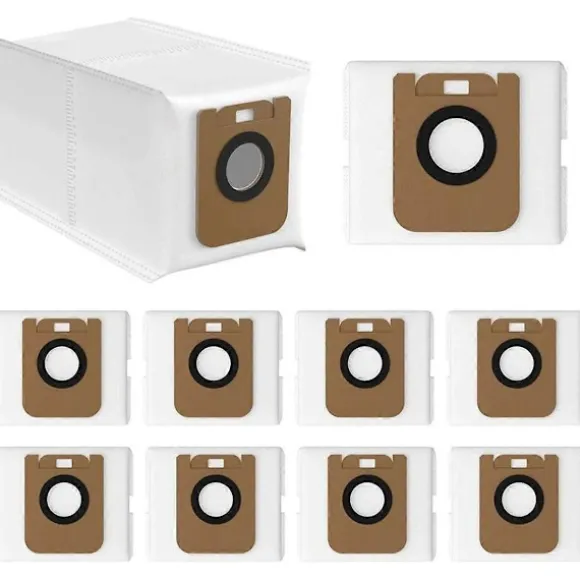 10-pack dammsugarpåsar för D10 Plus / D10s Plus / Z10 Pro / L10 Plus dammsugare, RLS3D dammuppsamlare