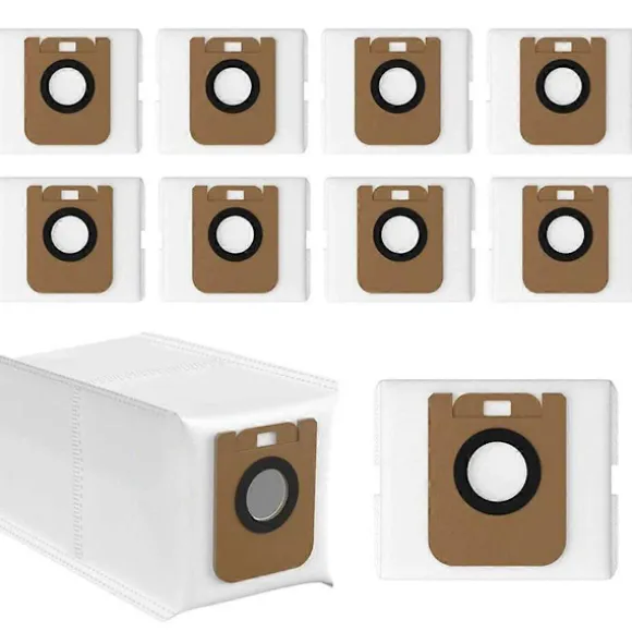 10-pack dammsugarpåsar för D10 Plus / D10s Plus / Z10 Pro / L10 Plus dammsugare, RLS3D dammuppsamlare