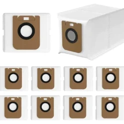 10-pack dammsugarpåsar för D10 Plus / D10s Plus / Z10 Pro / L10 Plus dammsugare, RLS3D dammuppsamlare