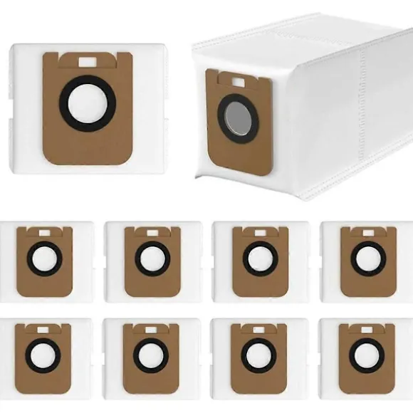 10-pack dammsugarpåsar för D10 Plus / D10s Plus / Z10 Pro / L10 Plus dammsugare, RLS3D dammuppsamlare