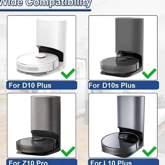 10-pack dammsugarpåsar för D10 Plus / D10s Plus / Z10 Pro / L10 Plus dammsugare, RLS3D dammuppsamlare