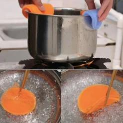 2-pack Disksvamp i silikon - Magnic Silicone Dish Sponge Washing multifärg