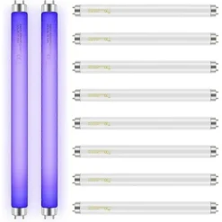 10-pack Ersättningslampor för Insektsdödare 10W Kompatibla med 20W Inomhus Insektsdödare, BL T8 F10W 13-tums Lampa Myggdödare Rör UV