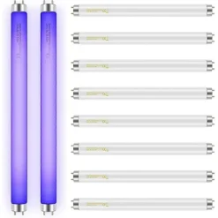 10-pack Ersättningslampor för Insektsdödare 10W för 20W Inomhus Insektsdödare, BL T8 F10W 33cm Lampa T (FMY) As Shown