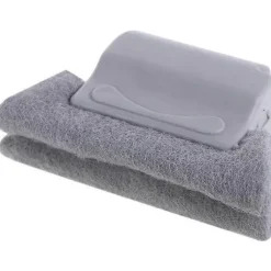 2-pack fönster- och spårrengöringssvamp med mjukt ergonomiskt grepp - Perfekt för fönster, dörrspår, kakelfogar, jalusier, bil