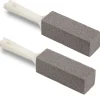 (2-pack), grå, toalettblock, toalettsten med handtag YY