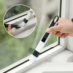 *2-pack 2-i-1 rengöringsborste för fönsterluckor, små ventilationsluckor,*