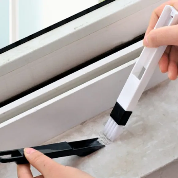 *2-pack 2-i-1 rengöringsborste för fönsterluckor, små ventilationsluckor,*