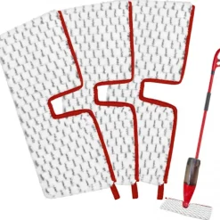 3-pack Mikrofibermoppdynor, dubbelsidig rengöring, våt eller torr användning, kompatibla med Vileda ProMist MAX Spray Mop Replacement