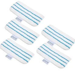 5-pack Mop Pads Ersättning för Black + Decker Ångmopp FSM1610/ FSM1630 Tvättsbara Mopp Pads Tillbehör [DB] 5 pcs