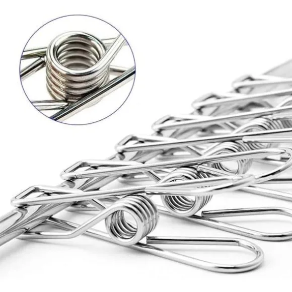 70-pack Rostfria Klädnypor för Strumpor och Kläder - Dail