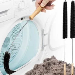 2-pack torktumlarens rengöringskit torktumlarens ludd borste ventilationsfångarens rengörare