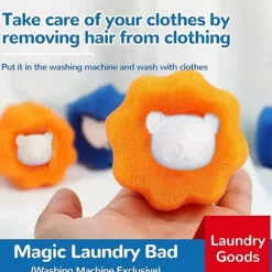 10-pack tvättbollskit återanvändbar tvättmaskin hårborttagare boll rengöring ludd luddhår kläder hushållsprodukt blue