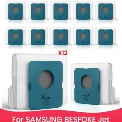 12-pack VCA-ADB953 dammsugarpåsar för SAMSUNG BESPOKE Jet sladdlös dammsugare, jämför med originaldel As Shown