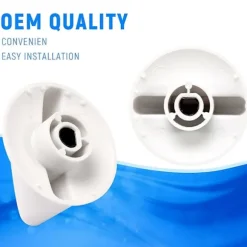 2-pack WH1X2721 Torktumlarknapp, Ersättning för Hotpoint GE Torktumlare [DB] White