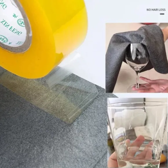 5PCS Tjockare magisk rengöringsduk utan vattenmärke Glasduk Återanvändbar Fönster Glas Rengöringsduk trasa Kökshandduk