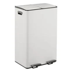 Pedalbehållare med dubbla fack, 2x 30L kapacitet