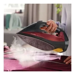PHILIPS - Strykjärn - 2800W - 50gr/mn - ångpust 250gr/mn - Serie 7000 Azur - svart/röd - DST7022.40 Svart och röd