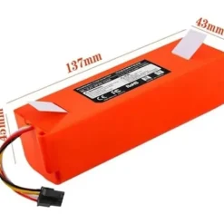 QU*Robot Dammsugare Batteri BRR-2P4S-5200S, Kompatibelt med Roborock, S55 S60 S65 S50 S51 S5 MAX S6, Ersättningsbatteridelar