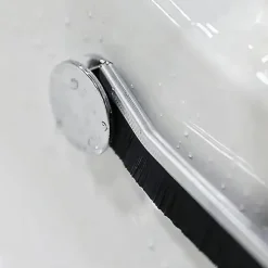 Rengöringsborste för badrumssprickor, små fönsterdörrspår Spårrengöringsborste, detaljrengöringsborste (blandad (2 st))