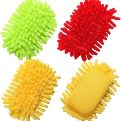 Repfrika Mikrofiber Svamp, Repfrika Skurspongar för Multi-Användning med Hög Skurkraft - Enkel Rengöring av Diskar (3-pack)