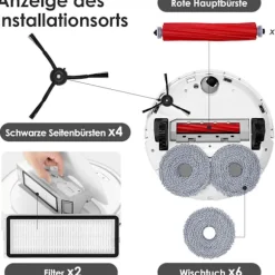 Roborock Qrevo S/Qrevo Pro/Qrevo MaxV Robotdammsugare Tillbehör -AD11-
