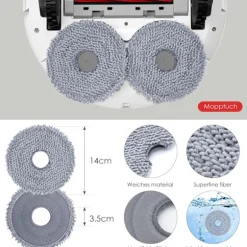 Roborock Qrevo S/Qrevo Pro/Qrevo MaxV Robotdammsugare Tillbehör -AD11-