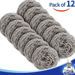 Rostfria stålull - 12-pack, vikt 30g