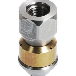 Roterande Munstycke för Trycktvätt, Rörrengöring, 1/8" IG Inlopp, 3 x 0,8 mm - 050, Rostfritt Stål/Mässing