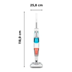 Rowenta Clean & Steam Multi Ångstädare, Dammsuger och tvättar samtidigt med ånga RY8544WH Vit, blå, orange