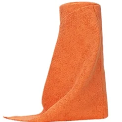 Rulle med mikrofiberrengöringsdukar, luddfri rengöringsduksrulle, återanvändbar duk för kök och fönster, 20 st per rulle, orange