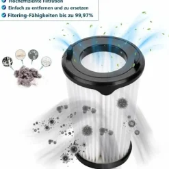 Sats med 4 ersättningsfilter för AEG CX7-2 och Electrolux Ergorapido dammsugare (AEG AEF150, Electrolux EF150)