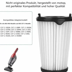 Sats med 4 ersättningsfilter för AEG CX7-2 och Electrolux Ergorapido dammsugare (AEG AEF150, Electrolux EF150)
