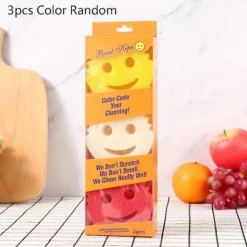 Scrub Daddy & Scrub Mommy Dubbelsidig Svampset - Ergonomisk, Repfri Rengöring För Kök, Badrum & Mer - Polyuretan, Säker På Flera Ytor (FMY) Random Color 3pcs | Fyndiq