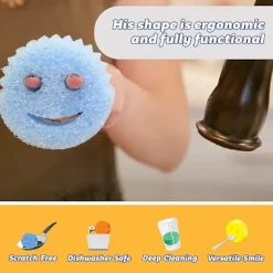 Scrub Daddy SDC3CTX12 Svamp, 3-pack, Flerfärgad