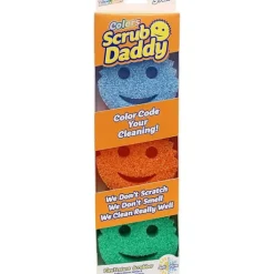 Scrub Daddy SDC3CTX12 Svamp, 3-pack, Flerfärgad