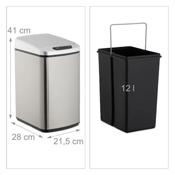 Sensoravfallsbehållare 12 l