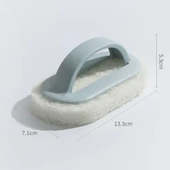 Set med 3 (2 orange + 1 blå) svamp tork kök borste disk borste pottvätt rengöringsborste dekontaminering vägg bad kakel borste svamp block