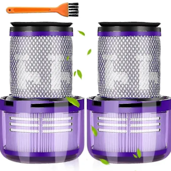 Set med 2 Dyson V12-filter, för Dyson V12 Slim Absolute filterdammsugare, för Dyson V12 filter tvättbara HEPA-tillbehör, Dyson V12 Sl bakre filter