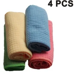 Set med 4 kökshanddukar i mikrofiber, hög absorptionsförmåga, 30x40 cm
