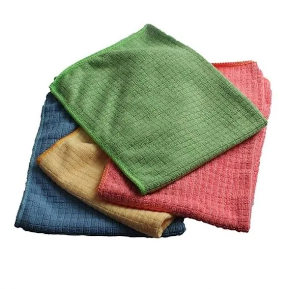 Set med 4 kökshanddukar i mikrofiber, hög absorptionsförmåga, 30x40 cm